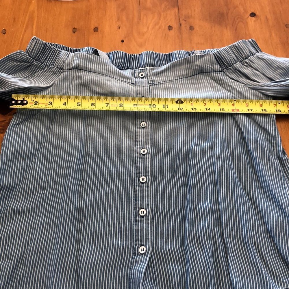 NWT Tribal. Jeans Off the Shoulder Tie Front Top - Picture 15 of 15